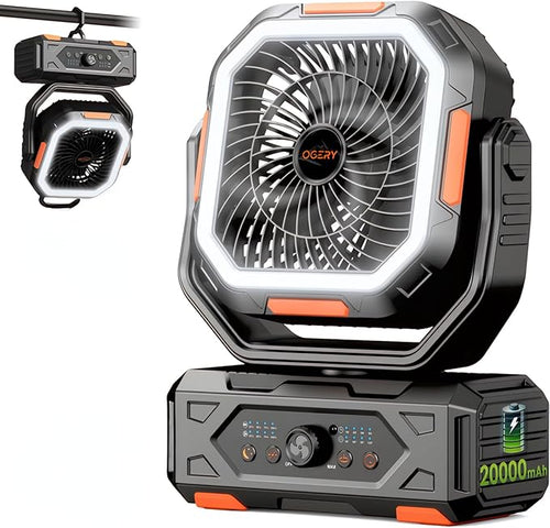 Rechargeable Camping Fan with 20000mAh Battery