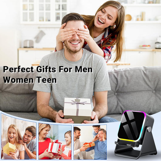 Induction Speaker with Phone Stand 5 in 1 Wireless Bluetooth Audio Black