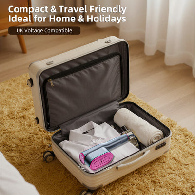 1200W Handheld Garment Steamer, Portable Clothes Steamer with LED Display, 7 Settings, 90 Degree Swivel Handle for Home and Travel